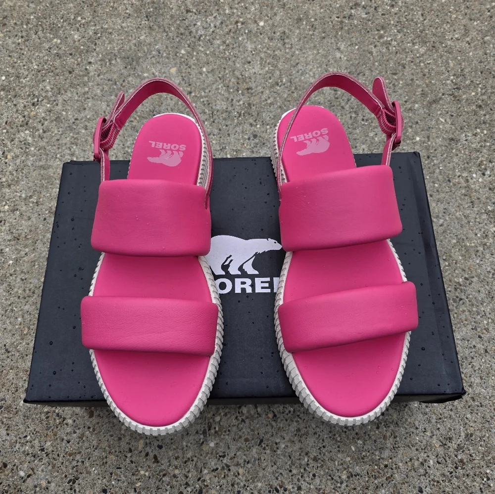 Sorel Women's Pink Sandals Women 7.5 - Picture 2 of 11